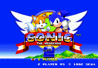 Заставка игры Sonic the Hedgehog 2